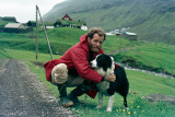 My friend Hein with local dog - Mijn vriend Hein met lokale hond