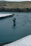 Crossing the Miklilaekur River