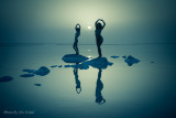 Katerina & Eliska in the Dead Sea