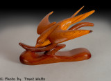Swallow carved from Australian Red Cedar