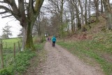 Setting off up the track to Great Mell Fell