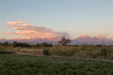 Sunset light on the Andes