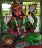 Hanuman statue, Hindu temple
