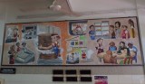 Mural inside Chinese cafe