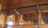 Wooden panelling, first-class compartment