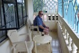Jim relaxes at Daniel's
