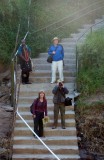 Little Governors - The steps that lead down the embankment to the boat that will take us across the river to Little Governors