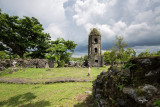CAGSAWA RUINS NEAR MAYON VOLCANO. A long drive to Bicol recently gave me the opportunity 
to drop by the viewing area of the most perfect volcano cone in the world. 

Shooting info - Daraga, Albay, Philippines, June 18, 2015, Canon 5D MIII + EF 16-35 f/4 L IS, 16 mm, f/9, ISO 100, 1/160 sec, 
manual exposure in available light, hand held, AWB, uncropped full frame resized to 1800 x 1200 pixels.
