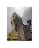 Grand Lisboa Macau and  an Old Residential Building