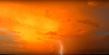 Sunset Lightning Strike