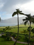 View from our Balcony at the Marriotts Kauai Lagoons