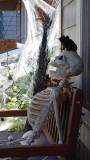 Izzys Front Porch on Halloween