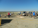 Three truss building teams