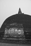 Stupa in the rain