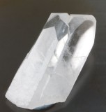 Two transparent lustrous calcite crystals, 39 mm long, in parallel growth. Antique German label states Kalkspat, Egremont.