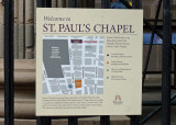 OUR GUIDE TOOK US TO ST. PAULS CHAPEL  -  AN IMPORTANT PLACE OF REFUGE ON THE DAY OF THE 9/11 ATTACK