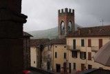 Monte Cerignone sotto la pioggia