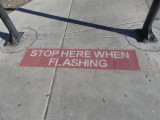 Flashing at who?