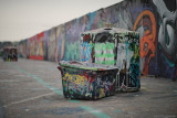 Graffiti in trash