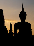 Buddha sunset