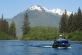 Jet boat on the Stikine River