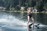 Ginny likes to water ski