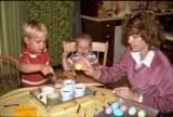 1985 - coloring Easter Eggs