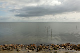 Mer du nordsur la digue du Zuiderzee