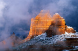 Rising mists, Schnebly Hill, Sedona, AZ