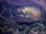 Aerial view of Ubehebe Crater, Death Valley National Park, CA