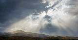 Crepuscular rays at Mingus Mountain, Cottonwood, AZ