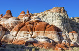 Entrada Sandstone (foreground) and Cow Springs Sandstone (background), Blue Canyon, AZ 