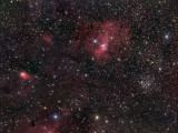 Bubble Nebula Wide Field w NGC 7538 and M52