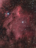 Pelican Nebula LRGB with Ha added