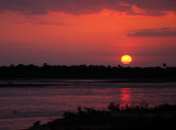 Zonsondergang op Rufiji  River