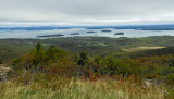 View from the top of Cadillac Mountain  at Acadia National Park. 