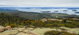 View from the top of Cadillac Mountain  at Acadia National Park.