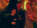 Fiz, me, and Martin in Old Hastings pub