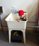Max in a tub