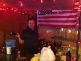 Mike F at garage bar after bartender left