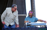  Steve Parish and Barry Sless share a laugh before the Moonalice set
