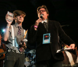 Jerry Perry, right, emcee