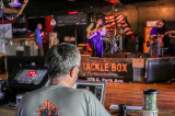 Guillermo Mash working during Franky Zotz and the Mojo Trinity's set
