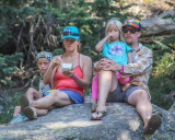 Watching from the rocky hillside