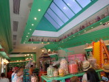 Inside Honeydukes candy store 
