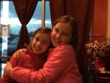sleepover/out for pizza with another friend named ava- glad we didnt name e ava!