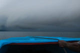 Entering a rain clound on the Makira-Ugi crossing