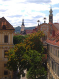 Graz from stairs to Schlossberg