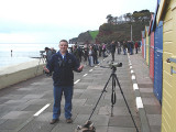 ME WITH THE MURRELET CROWD , DAWLISH , DEVON , 13 , 11 , 2006