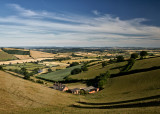 Hill farm over looking the Exe valley